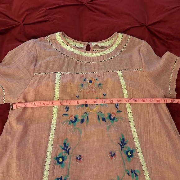 ADORBS AF EMBROIDERED COTTON MINI-DRESS SIZE M, PERFECT CONDITION. - Picture 6 of 7